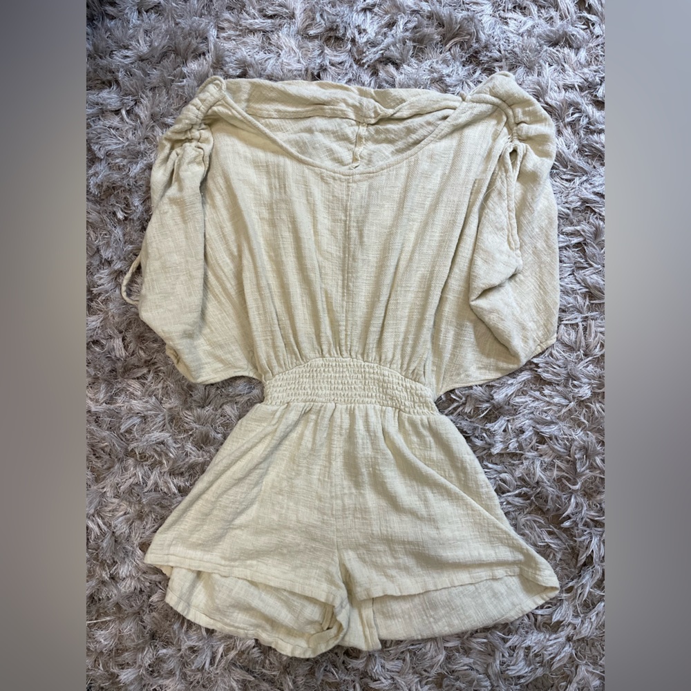 Free People Yellow Jumpsuit